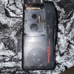 Black Olympus S912 MicroCassette Pearlcorder Voice Recorder Dictaphone‎ TESTED